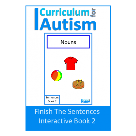Finish The Sentences Interactive Book- Nouns